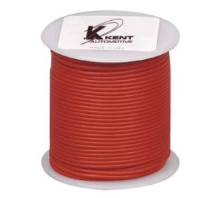 Plastic Covered Primary Wire, Polyvinyl, 12 AWG, Red, 100' Length, Multi-Strand, 20 Amps, Heat Resistant (Pack of 1)