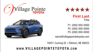 Village Pointe Toyota BZ Business Card