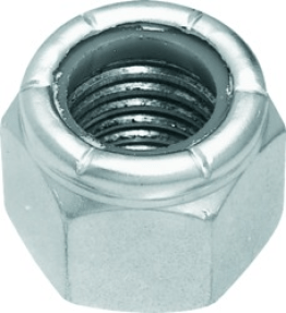 Lock Nut Nylon Insert Grade A Zinc Finish Steel 1/2-13 (50 per pack)