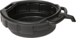 Funnel King® - Drain Pan, With Spout and Handles, 4 US gallon, Black, Polyethylene (Sold Individually)