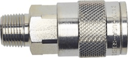 Heavy-Duty Quick Disconnect Coupler Steel 3/8 Tru-Flate Male NPTF 3/8-18 (Pack of 2)