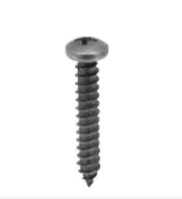 Phillips Pan Head Trim Sheet Metal Screw, Steel, Special Black, #10 Diameter, 1" Length (Pack of 50)