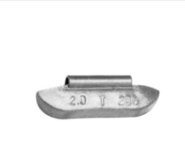 TN Series Lead Clip-On Wheel Weight with Hardened Spring Steel Clips, Polymer Coated, Suitable for Light Truck/SUV, 3oz (Pack of 25)