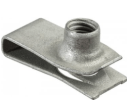 Metric Extruded U-Nut for Ford F-150/250/350 and Mustang, Zinc, M8-1.25 Screw Size, 0.8-4mm Panel Range (Pack of 15)