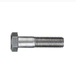 Hex Cap Screw, 316 Stainless Steel, Plain Finish, Coarse Thread, 13/64" Head Height, 1/2" Across Flats, 5/16-18 x 6" (Pack of 10)