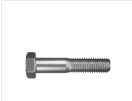 FalconGrip® - Hex Cap Screw, Grade 5, Steel, Zinc Finish, Coarse Thread, 15/64" Head Height, 9/16" Across Flats, 3/8-16 x 3" (Pack of 50)