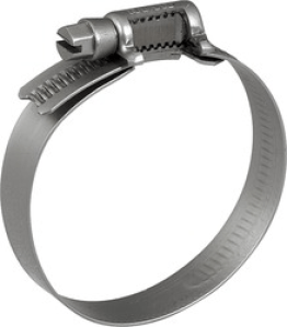 Non-Perforated Clamp, 316 Stainless Steel, #24, 1-1/2 to 2" Clamp ID, 1/2" Width (Pack of 10)