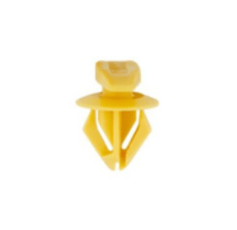 Weatherstrip Retainer for Ford, Nylon, Yellow, 5 x 15mm, 6.5mm Stem Diameter, 8mm Stem Length (Pack of 50)
