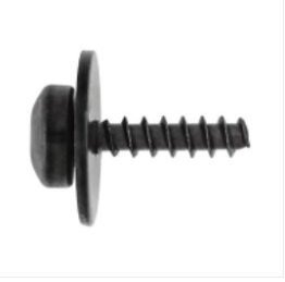 Deflector TORX Pan Head SEMS Tapping Screw for Ford, Black, M5-2.2 x 20mm Size, 20mm Washer Diameter, T30 Drive (Pack of 15)