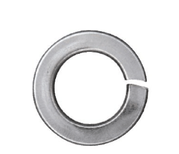 Split Lock Washer, Non-Magnetic, 316 Stainless Steel, Plain Finish, 1/4" (Pack of 50)