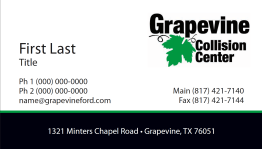 Business Cards for Grapevine Collision