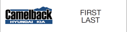 Camelback Hyundai & Kia Name Badge