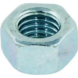 Hex Nut Grade 2 Zinc Finish Steel 3/8-16 (100 per pack)