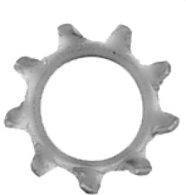 Lock Washer Shakeproof Zinc Finish Steel #14 (100 per pack)