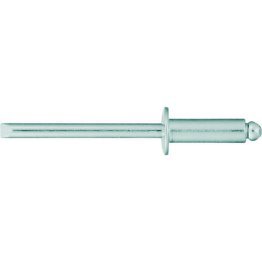 Pull Rivet Aluminum/Aluminum Standard Flange (Dome Head) .063 - .125 Grip Range 5/32 Diameter (100 per pack)