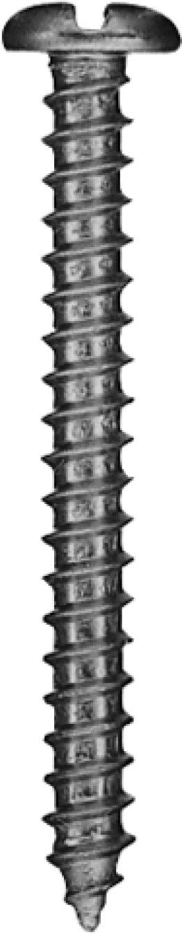 Sheet Metal Screw Slotted Pan Head Zinc Finish Steel #10 x 1 (100 per pack)