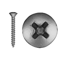 Sheet Metal Screw Phillips Oval Head Zinc Finish Steel #6 x 7/8 (100 per order)