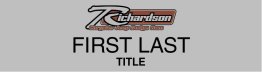 Richardson CJDR Name Badge