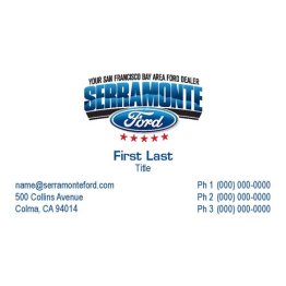 Serramonte Ford I-CAR Business Cards