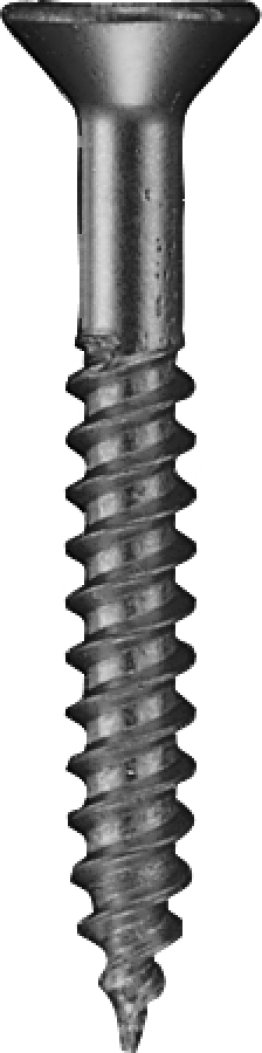 Wood Screw Square Drive Flat Head Zinc Finish Steel #8 x 2 (100 per pack)