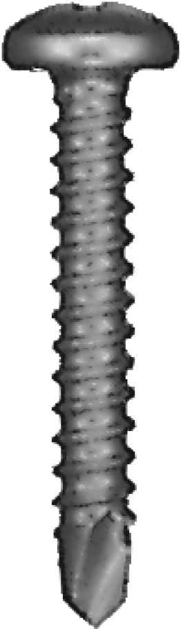 Self-Drilling Screw Square Drive Pan Head Zinc Finish Steel #8 x 1 (50 per pack)