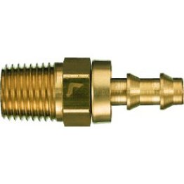 Barb-Lok Hose End 1/2 (-8) Male Pipe NPTF 1/4-18 (-4) (5 per pack)