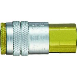 Heavy-Duty Quick Disconnect Coupler 3/8 Standard Industrial Female NPTF 1/4-18 (2 per pack)