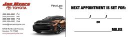 Joe Myers Toyota 2-Sided Appt Card - Crown