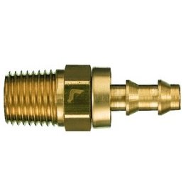 Barb-Lok Hose End 1/4 (-4) Male Pipe NPTF 3/8-18 (-6) (5 per pack)