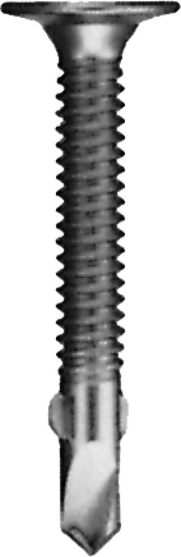 Self-Drilling Screw Phillips Wafer Head Zinc Finish Steel #10 x 1-1/4 (100 per pack)