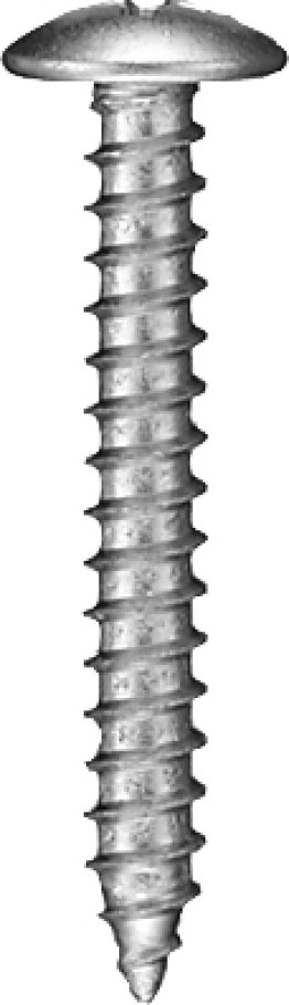 Sheet Metal Screw Phillips Pan Head Zinc Finish Steel #12 x 3/4 (100 per pack)