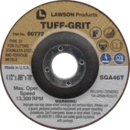 Tuff-Grit - Cut-Off Wheel 4-1/2 Diameter Zirconium Grain Type 27 0.055 Thick 7/8 Arbor (2 per pack)