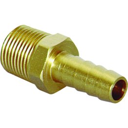 Brass Hose End 3/8 (-6) x 1/4-18 (5 per pack)