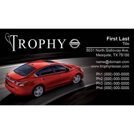 Trophy Nissan Business Cards - Altima