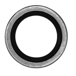 Steel Drain Plug Gasket with Buna-N Rubber Seal (10 per pack)