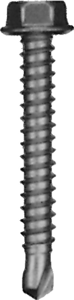 Self-Drilling Screw Hex Head Zinc Finish Steel #10 x 1 (50 per pack)