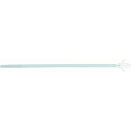 Cable Ties-Push-Mount 7.875 Length 0.184 Width White 50 LBs Minimum Loop Tensile Strength 1/16 - 1-3/4 Bundle Diameter (50 per pack)