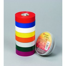 Yellow Vinyl Electrical Tape 3/4 Width 66' Length 220% Elongation (Sold Individually)