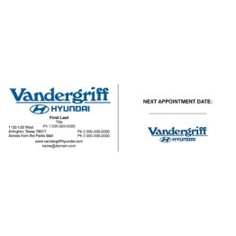 Vandergriff Hyundai Business Cards - Version #4