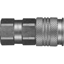 Universal Coupler Steel 1/4 Universal Female NPTF 1/4-18 (Sold Individually)