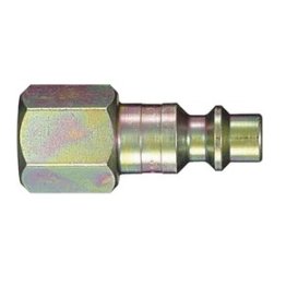 Heavy-Duty Quick Disconnect Plug Brass 1/4 Tru-Flate Female NPTF 1/4-18 (2 per pack)