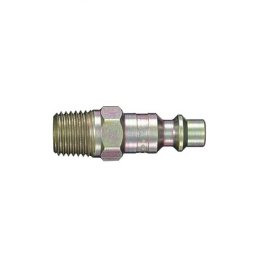 Heavy-Duty Quick Disconnect Plug Brass 1/4 ARO 210 Male NPTF 1/4-18 (2 per pack)