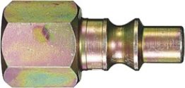 Heavy-Duty Quick Disconnect Plug Brass 1/4 ARO 210 Female NPTF 1/4-18 (2 per pack)