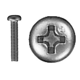 Machine Screw Phillips Cheese Head Plain Finish 18-8 Stainless Steel M6 x 30mm (50 per pack)