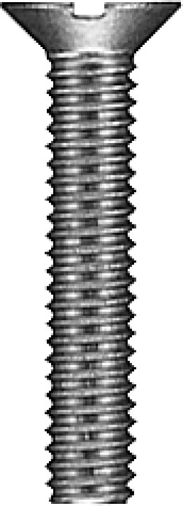 Machine Screw Slotted Flat Head Plain Finish 18-8 Stainless Steel M4 x 10mm (100 per pack)