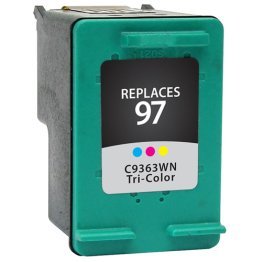 HP Remanufactured #97 (C9363WN) Tri-Color Compatible Inkjet Cartridge