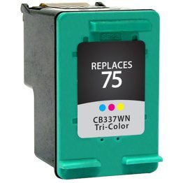 HP Remanufactured #75 (CB337WN) Tri-Color Compatible Inkjet Cartridge