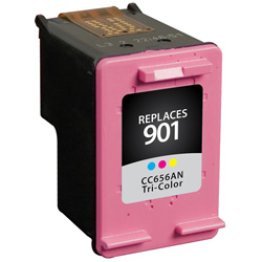 HP Remanufactured #901 (CC656AN) Tri-Color Compatible Inkjet Cartridge
