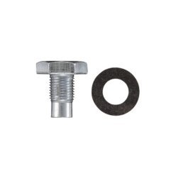 Drain Plug with Fiber Gasket and Dog Point - 1/2-20 Thread Size 7/8 Hex Size Cadillac Chrysler AMC (10 per pack)