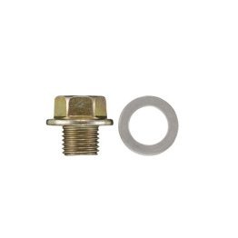 Metric Drain Plug with Aluminum Gasket - M14-1.5 Thread Size 17mm Hex Size Honda Chrysler Toyota Mitsubishi Suzuki (10 per pack)